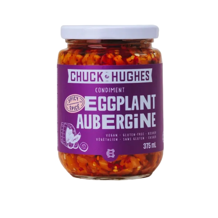 Chuck Hughes Spicy Eggplant 375ml   (PACK OF 3) - EuroMax Foods The Good Food Store