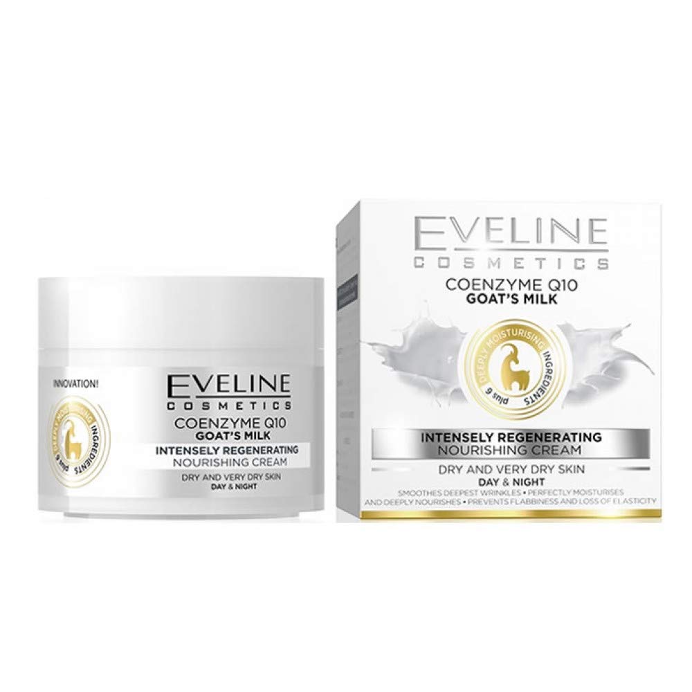 Eveline Cosmetics Coenzyme Q10 Goat's Milk Face Cream 50ml - EuroMax Foods The Good Food Store