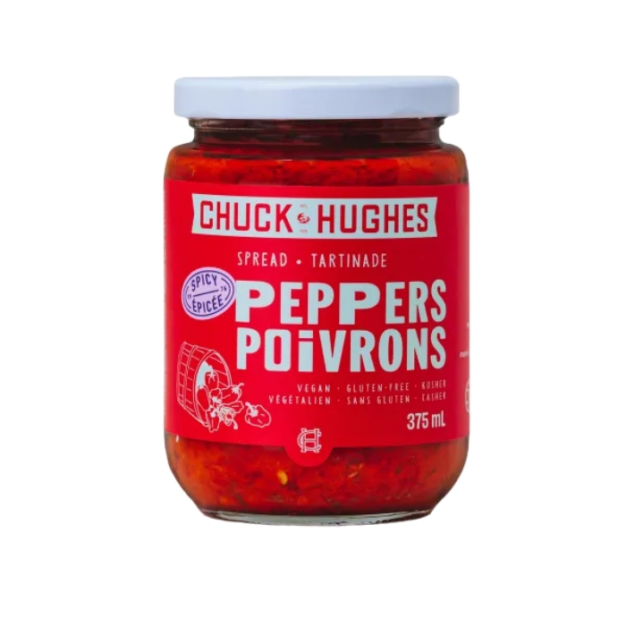 Chuck Hughes Hot Pepper Spread 375ml   (PACK OF 3) - EuroMax Foods The Good Food Store