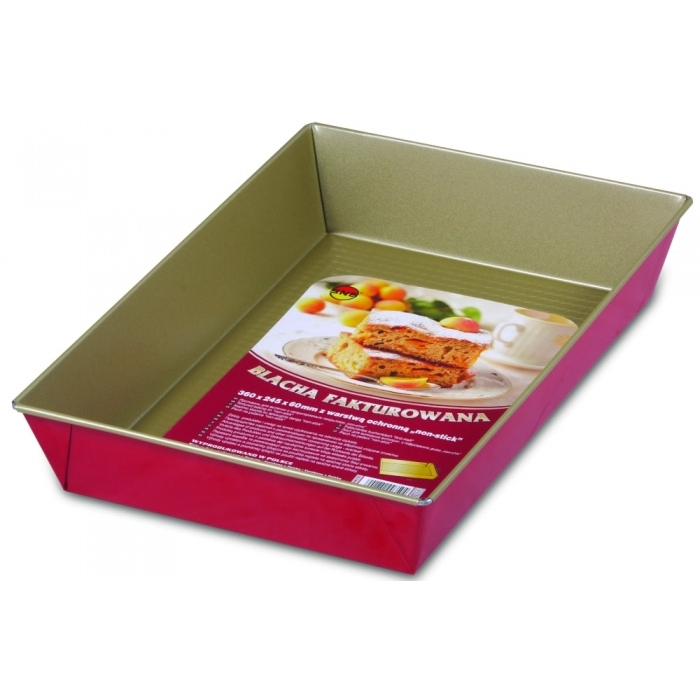 SNB Baking sheet  360x245x60 non-stick golden-red 300g - EuroMax Foods The Good Food Store