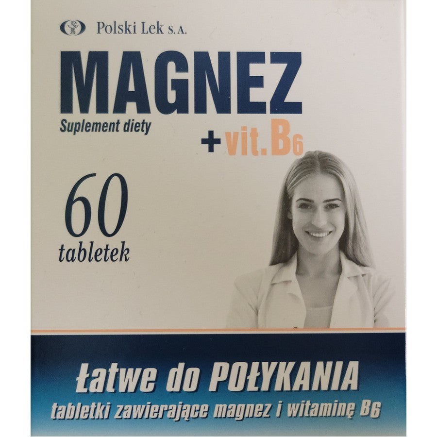 Magnesium + Vit B6, 60 Tablets - EuroMax Foods The Good Food Store