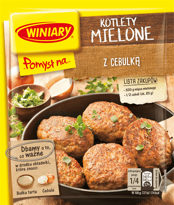 Winiary Idea for...Burgers with Onion 69g - EuroMax Foods The Good Food Store